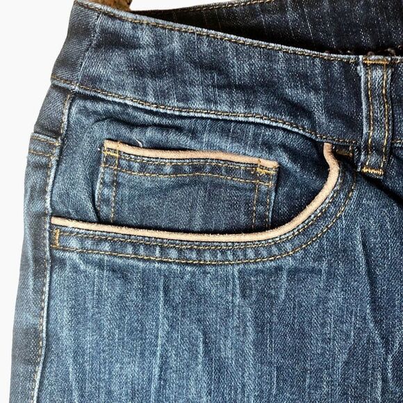 Jones New York Signature Stretch Bootcut Jeans in Dark Blue Wash Women’s 8 - Picture 3 of 8